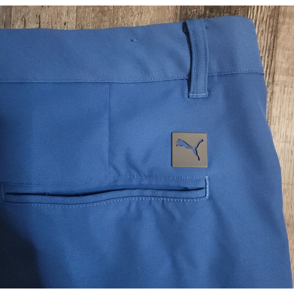 Puma Golf Shorts Mens 36 Blue Performance Athletic Activewear - Picture 8 of 8